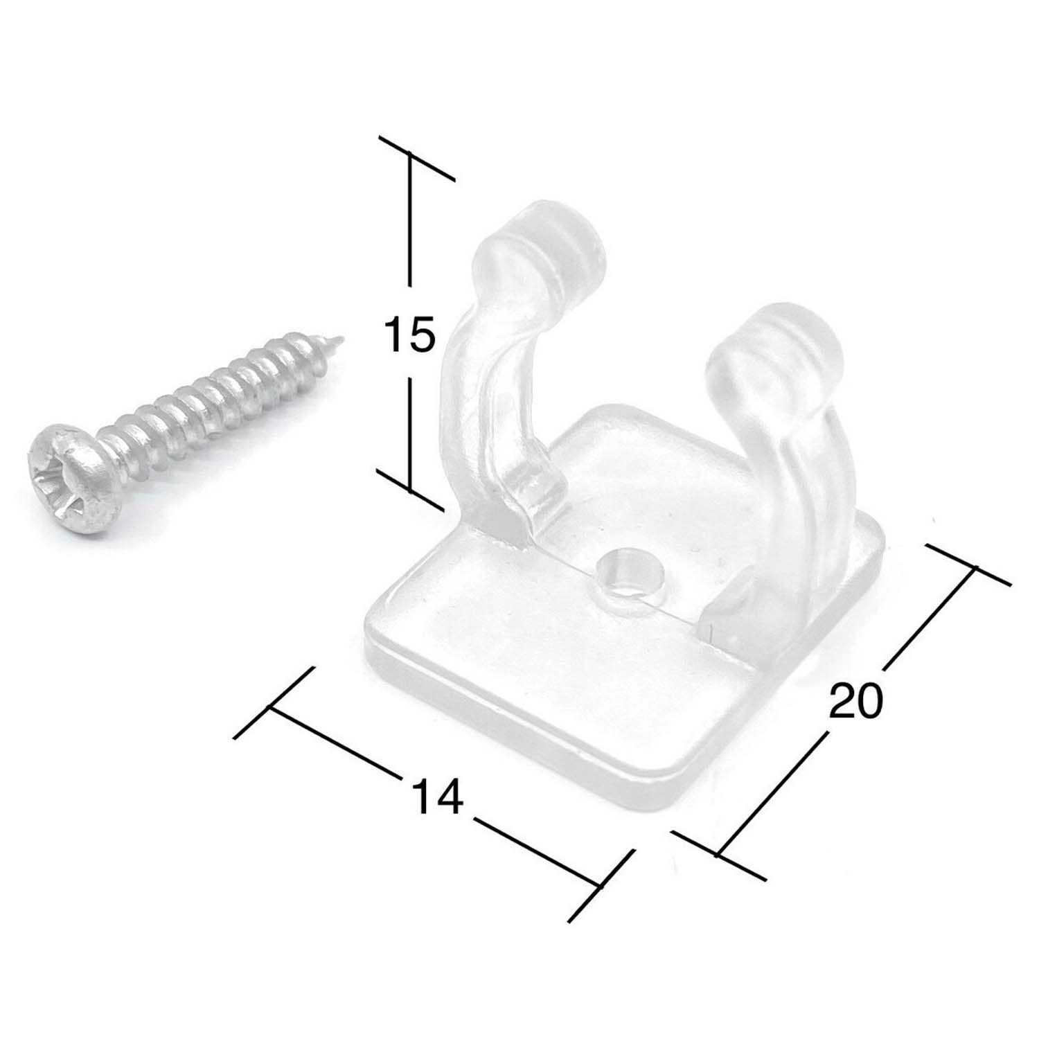 Clips lock LED Neon Flex 24V 14x15mm