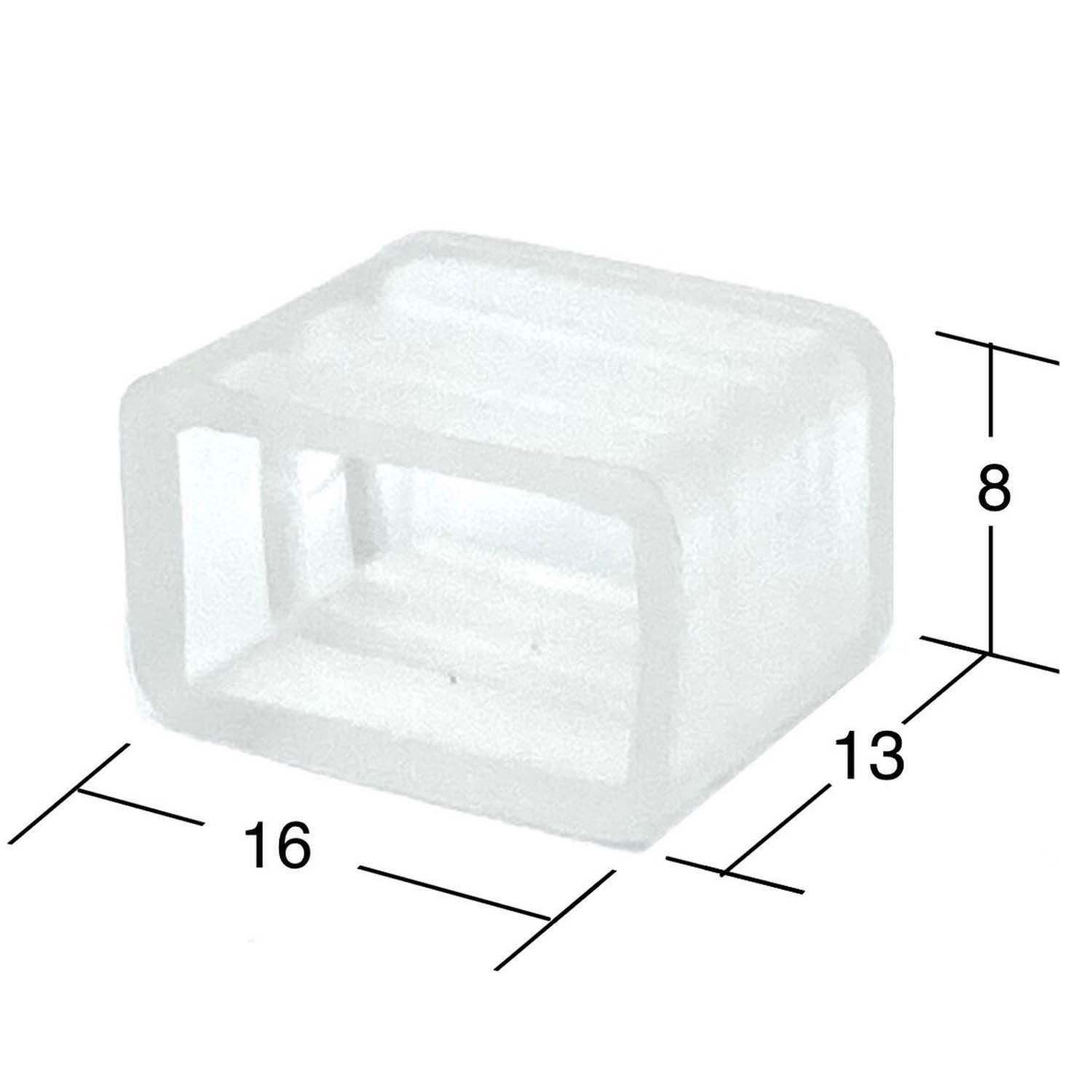 End cap LED Neon Flex 220V 8x16mm