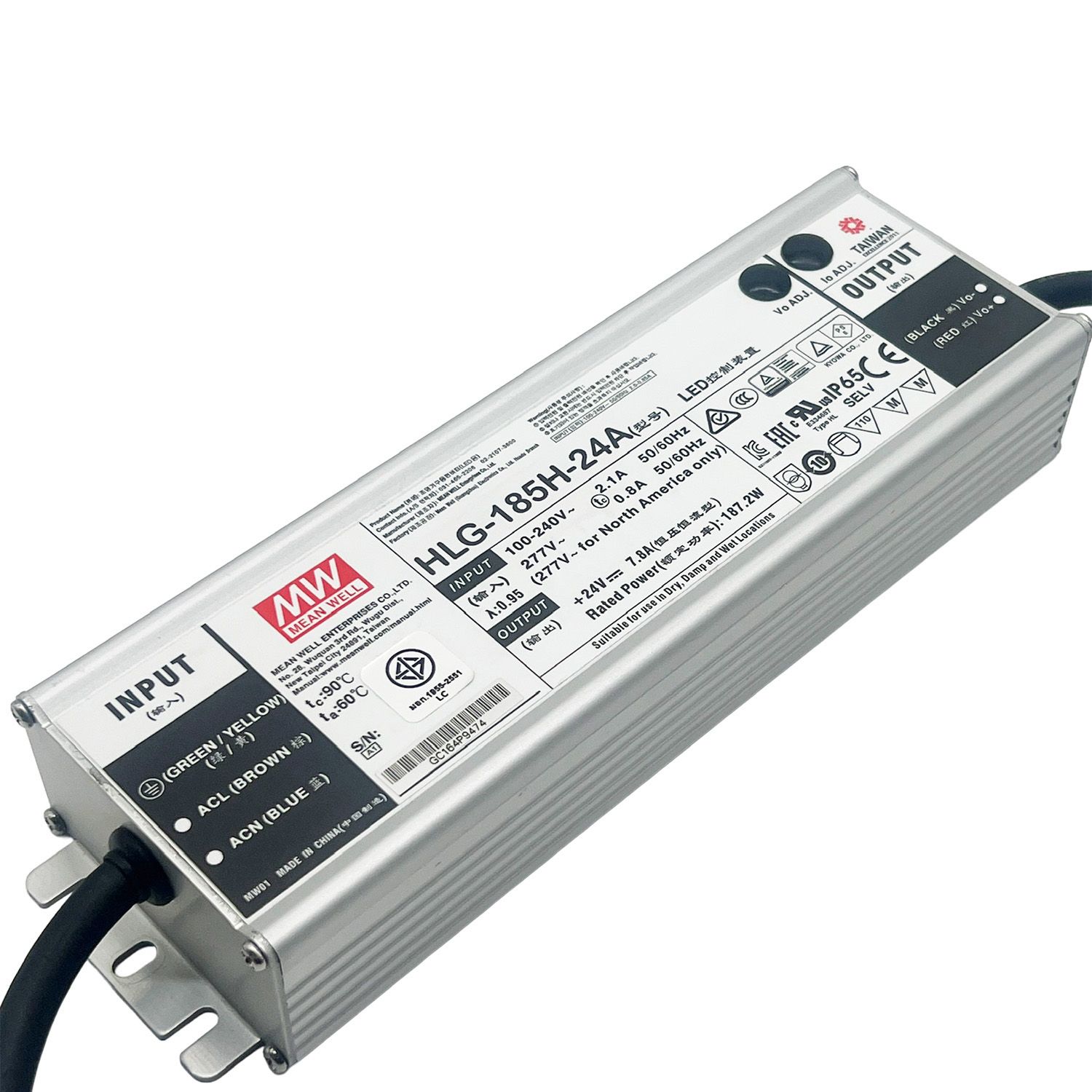 POWER SUPPLY HLG-185H-24A