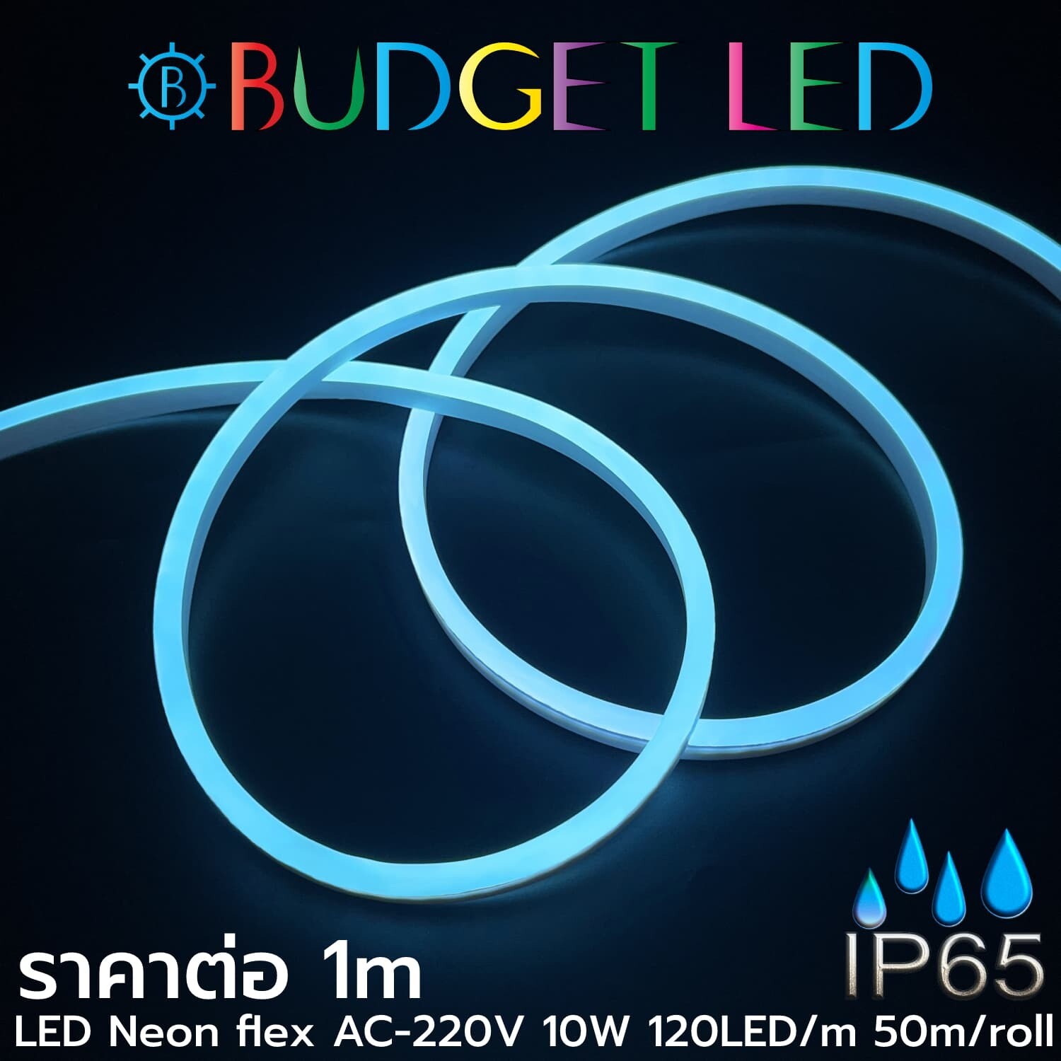 LED  Neon Flex-8x15mm Ice Blue 220VAC