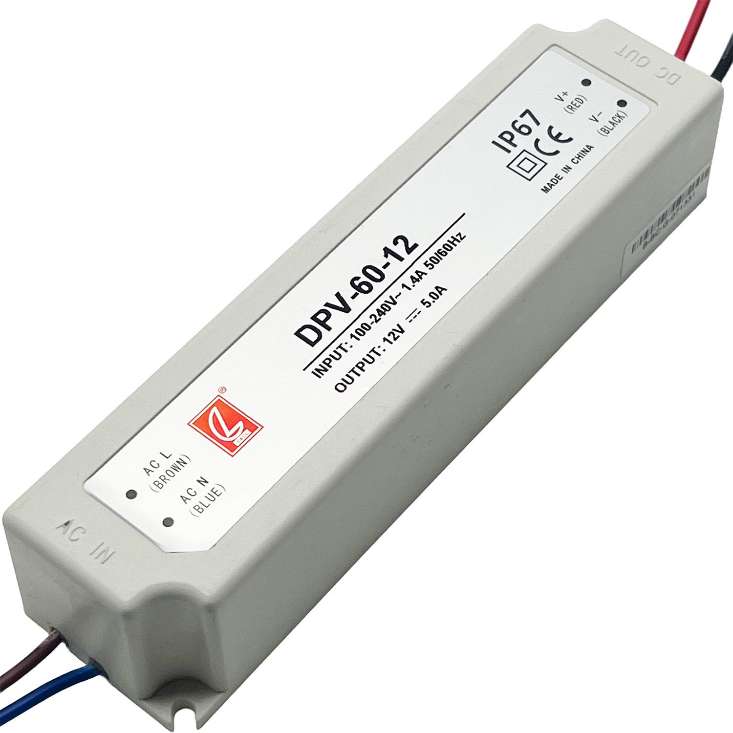 CHUANGLIAN DPV-60-12 LED Driver 60W 12V 5.0A DIN Rail
