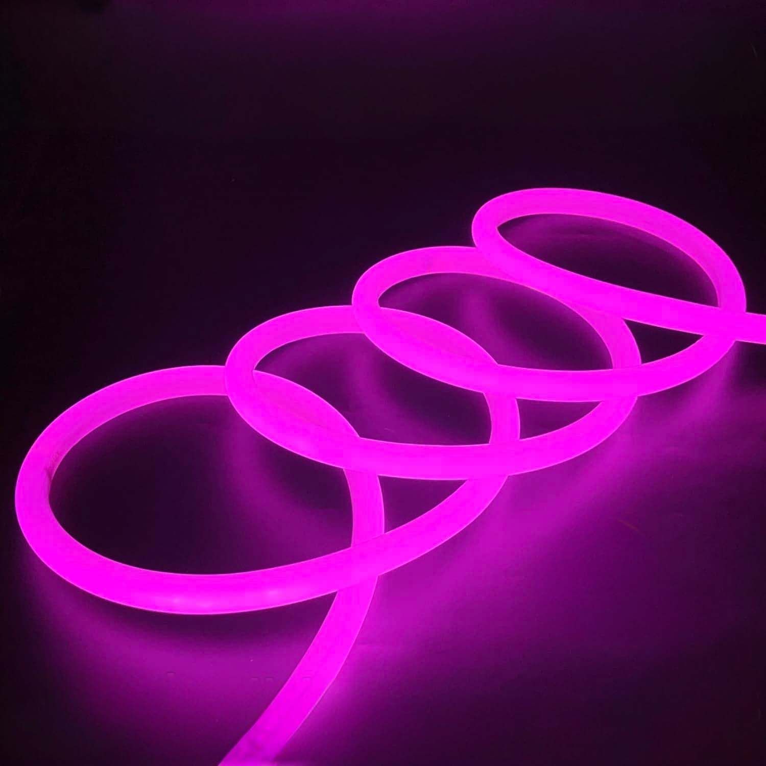 LED Neon Flex-14mm 360° 220V AC Pink
