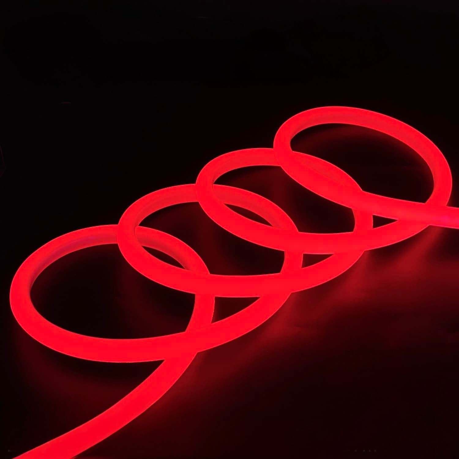LED Neon Flex-14mm 360° 220V AC Red