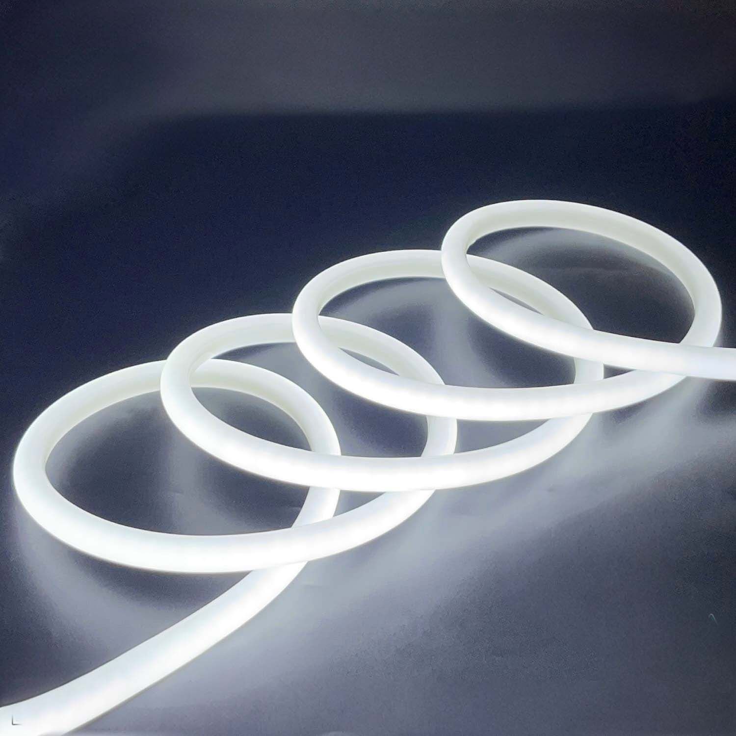 LED Neon Flex-14mm 360° 220V AC White