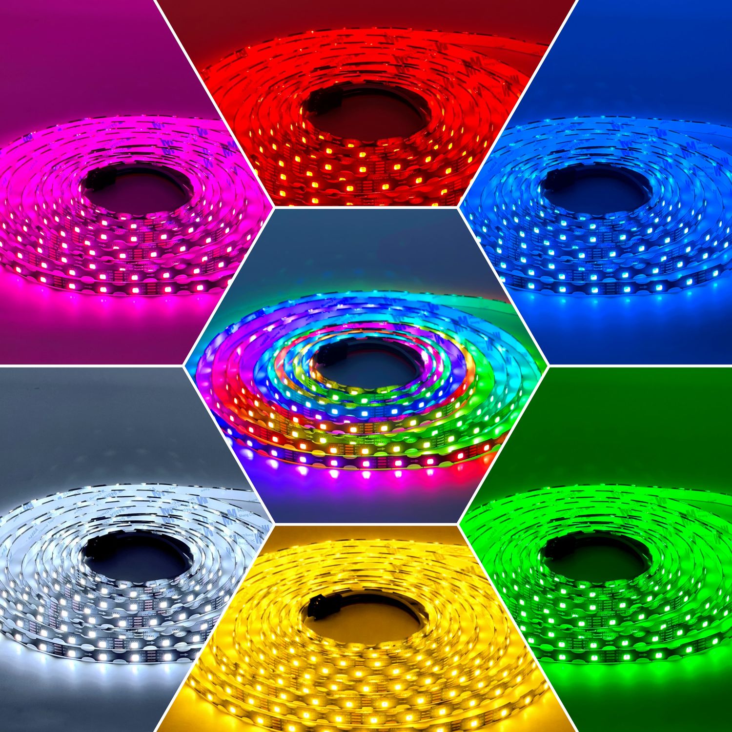 LED FIEXIBLE STRIP 3535 5M 12V IP20 สีRGB 60led LED FIEXIBLE STRIP 3535 5M 12V IP20 สีRGB 60led