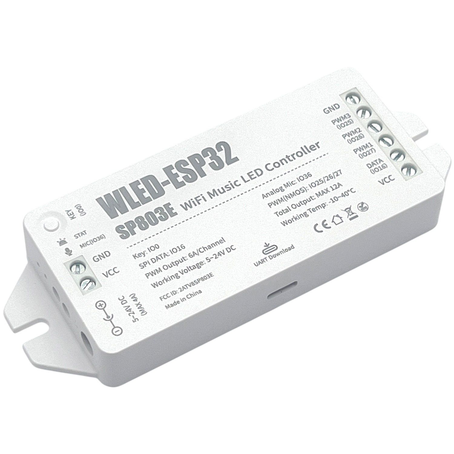 SPI Controller BL-RGB ESP 803 E 3CH 5-24V