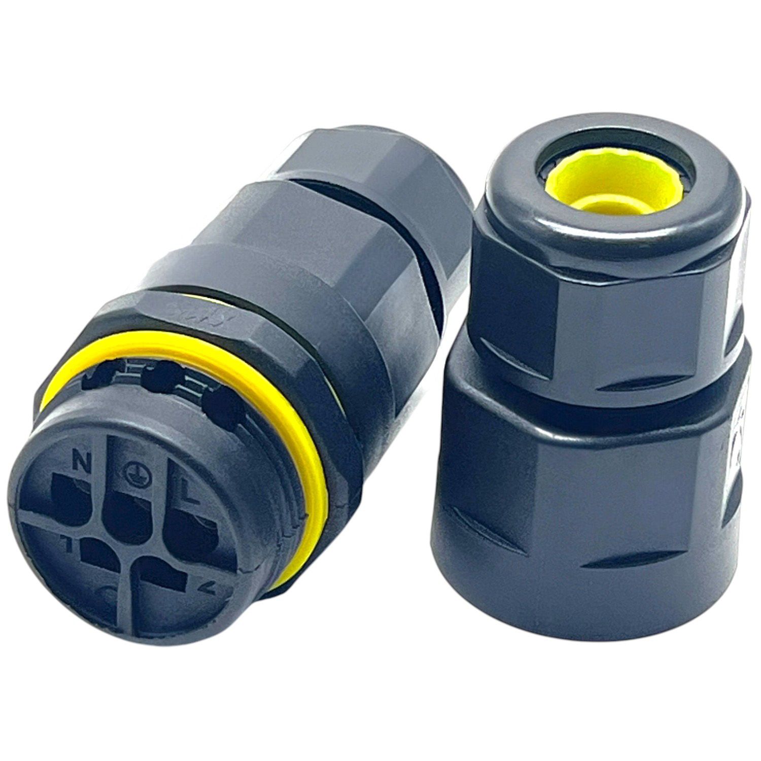 Waterproof connector 2T4P