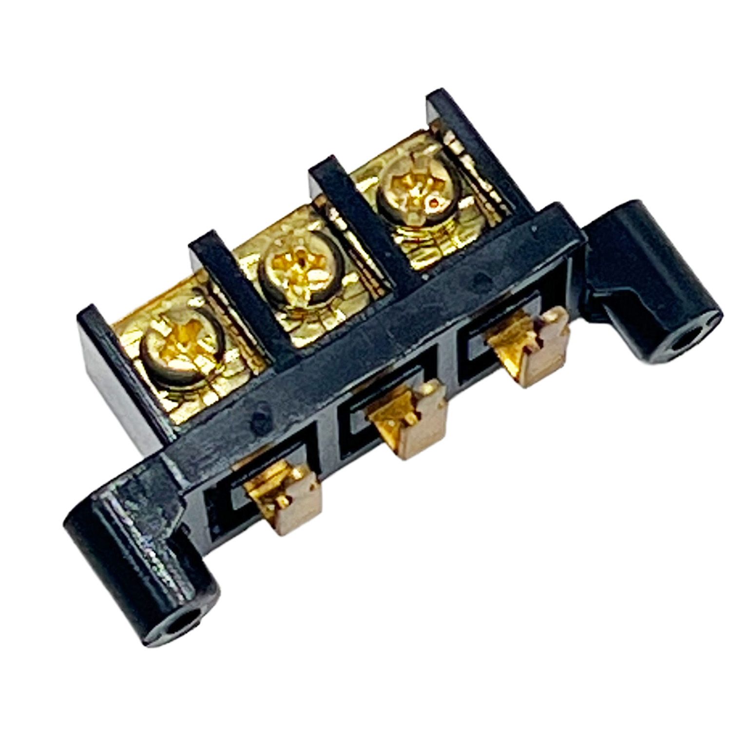 CT CONNECTOR 3P ขางอ ดำ สีทอง