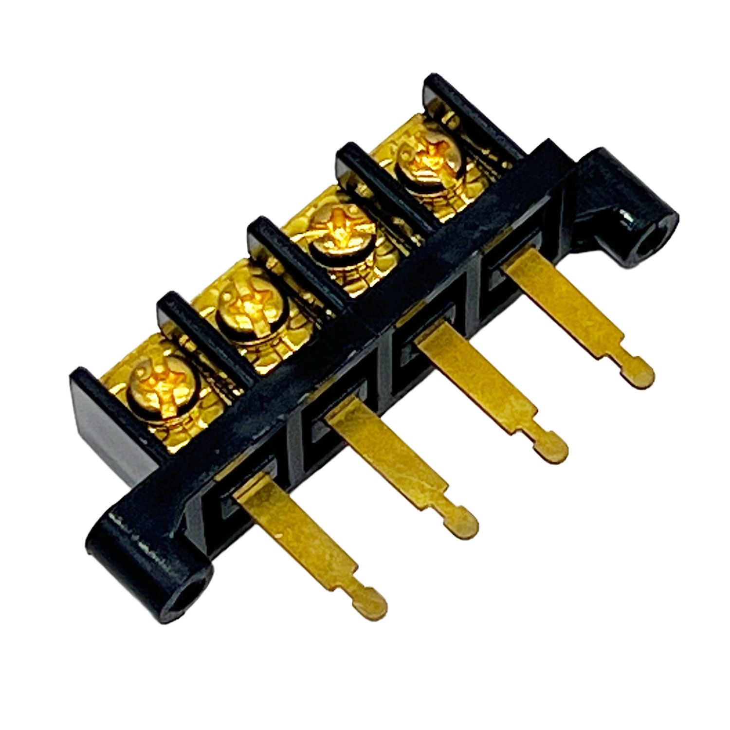 CT CONNECTOR 4P ขาตรง สีดำทอง