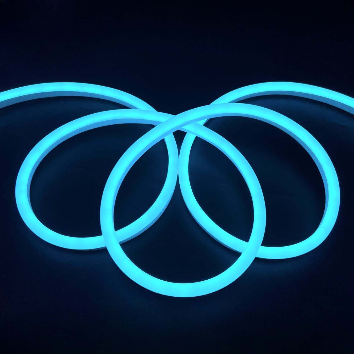 LED Neon Flex 9x16mm 12V Ice Blue