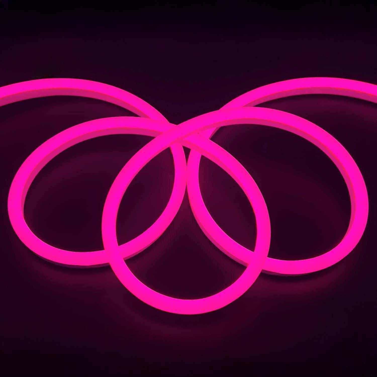 LED Neon Flex 9x16mm 12V Pink