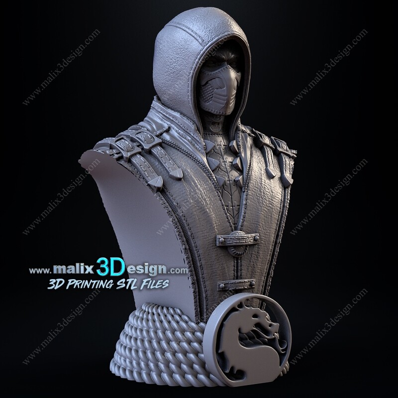 SCORPION ( bust ) - STL Files
