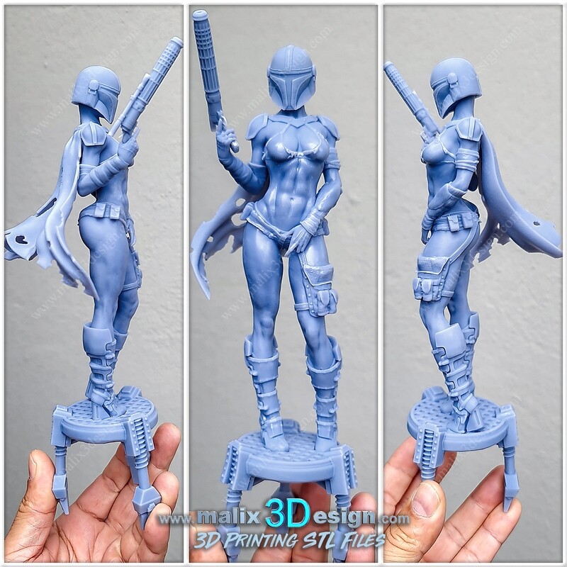 Lady MANDALORIAN - STL Files