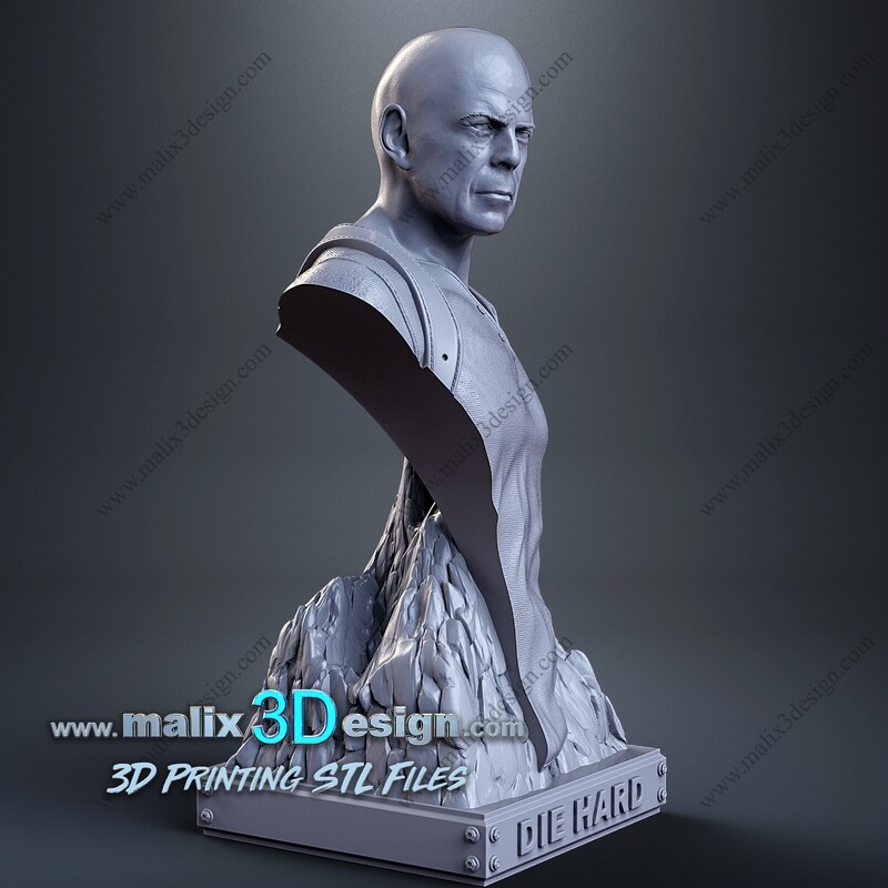 JOHN MCCLANE ( BUST ) - STL FILES