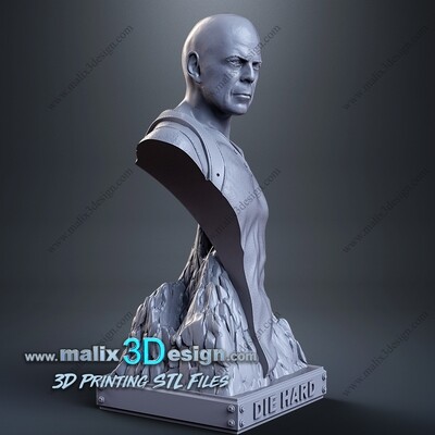 JOHN MCCLANE ( BUST ) - STL FILES