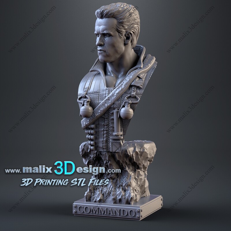 Commando ( bust ) - STL Files