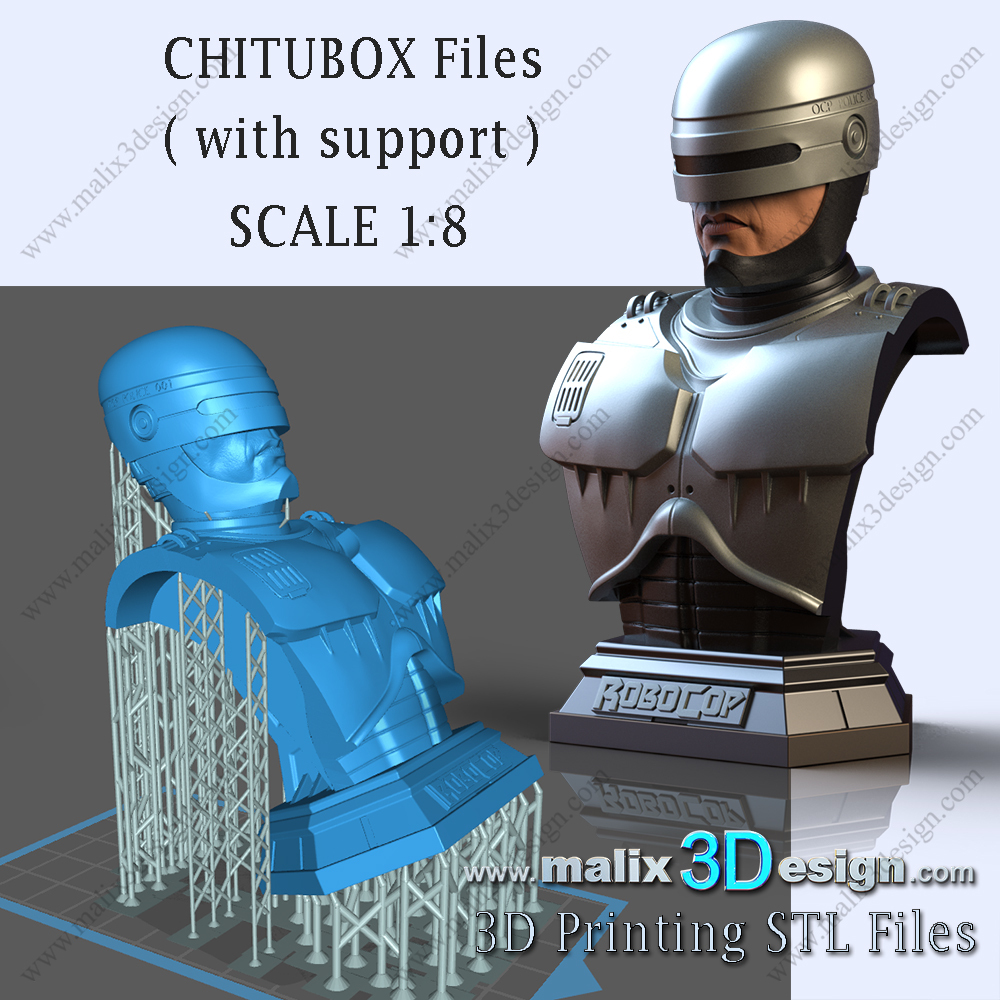 STL file Robocop 🦸・3D printing template to download・Cults