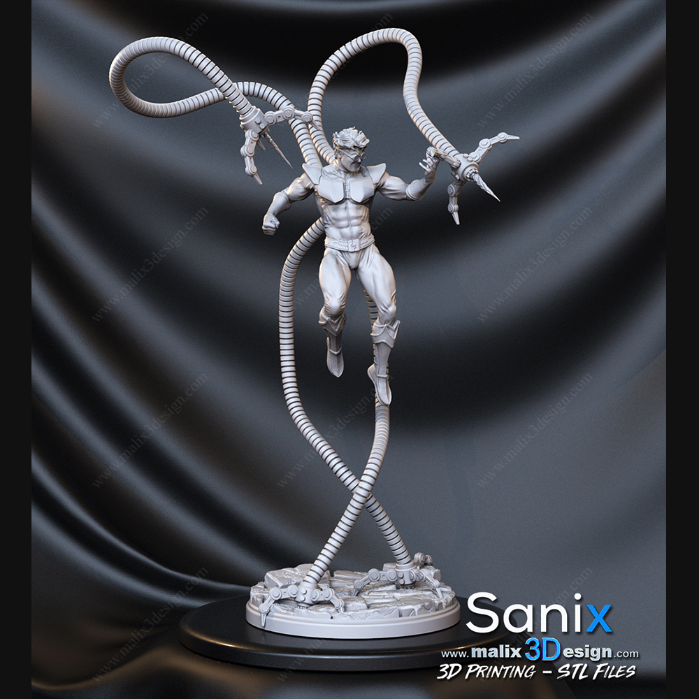 STL file Movie Doctor Octopus Marvel Figure 🎬・3D printing model