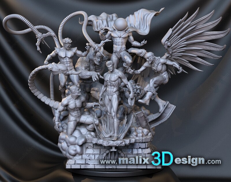 Sinister Six / Spider Boy Diorama / STL Files