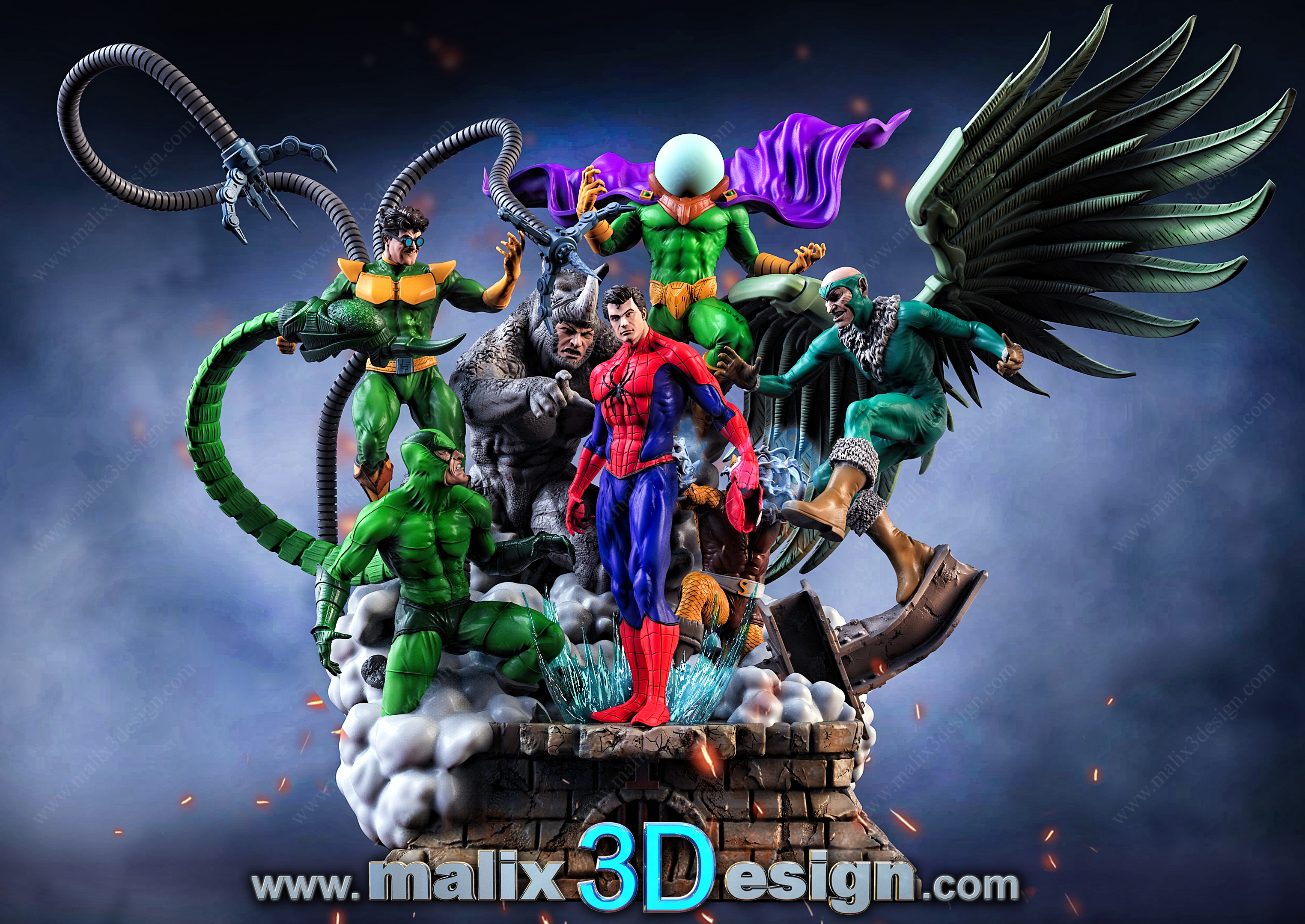 Homem-Aranha - Spider-Man Miles Morales - Sanix