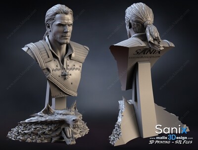 WITCHER ( bust ) - 3D Printing Files