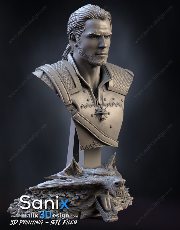 WITCHER ( bust ) - 3D Printing Files
