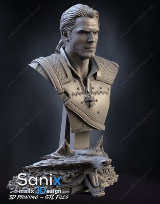 WITCHER ( bust ) - 3D Printing Files