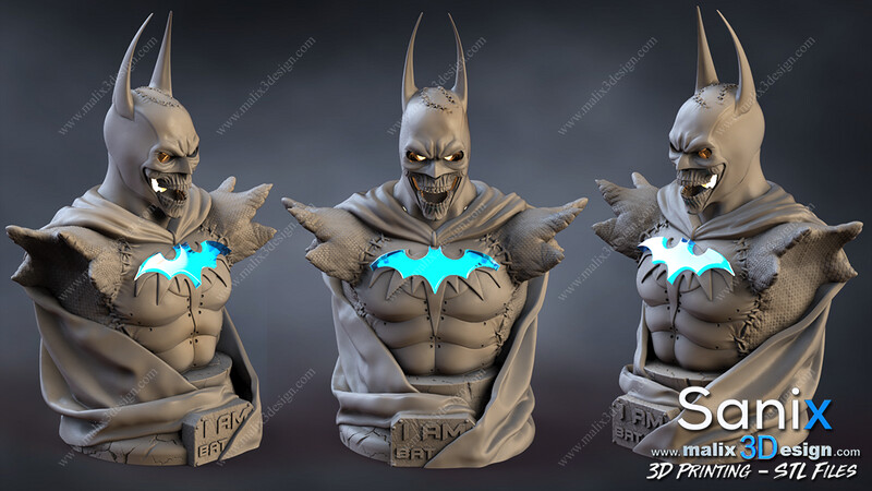 BATMAN ( bust ) - 3D Printing STL Files