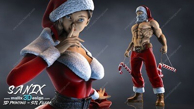 SANTA CLAUS ( set ) !!! - for 3D Printing