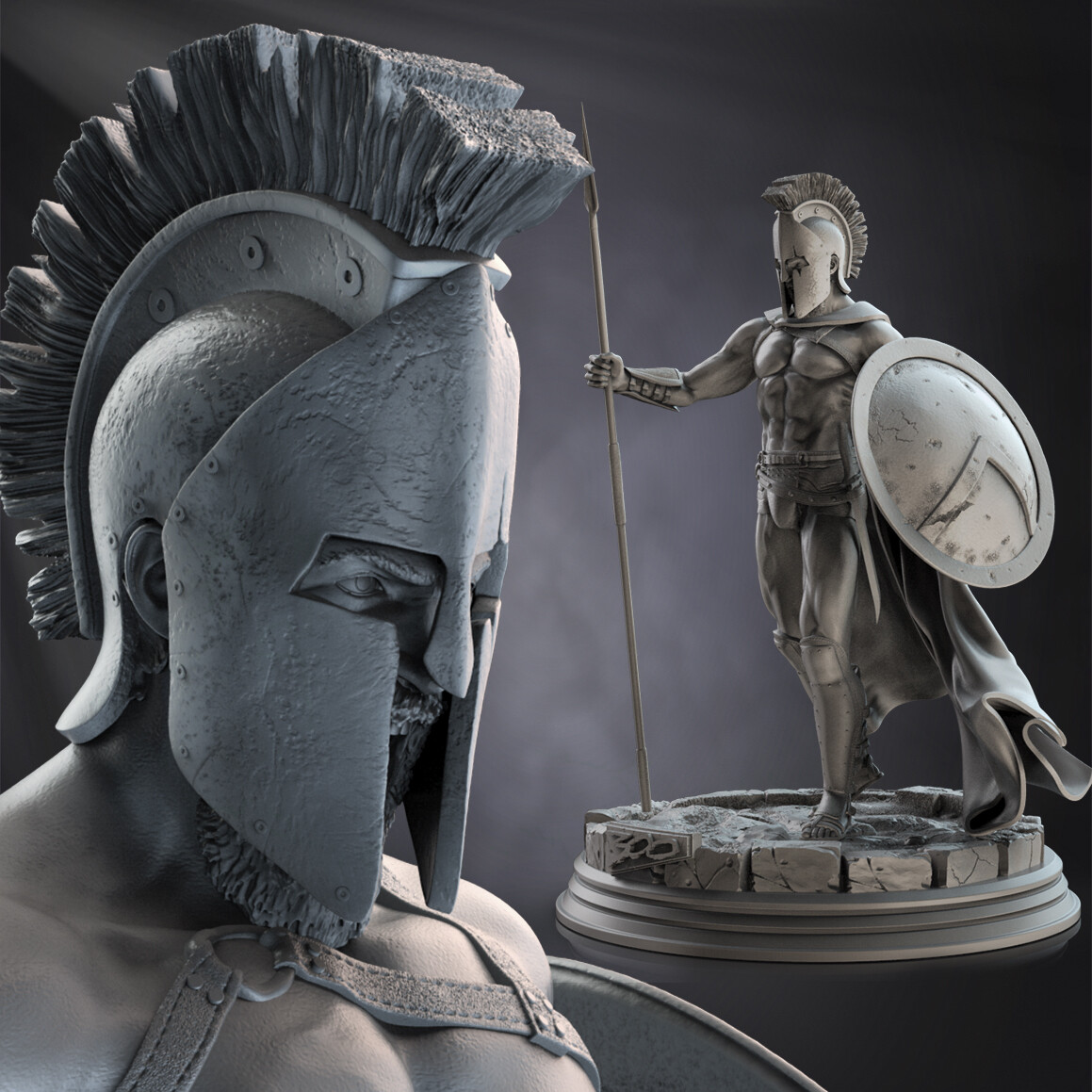 LEONIDAS ( 300 Spartans ) - 3D Printable Model