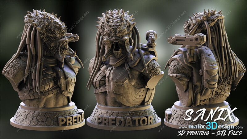 PREDATOR ( bust ) - STL Files