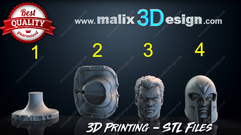 MAGNETISM MAN ( Bust ) - 3D Printable Model