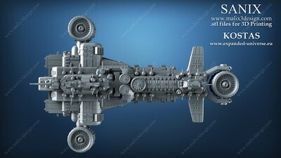 Ausmerzer Battle Ship - 3D Printable Model