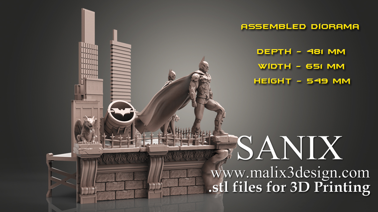 BATMAN Diorama - STL Files for 3D printing