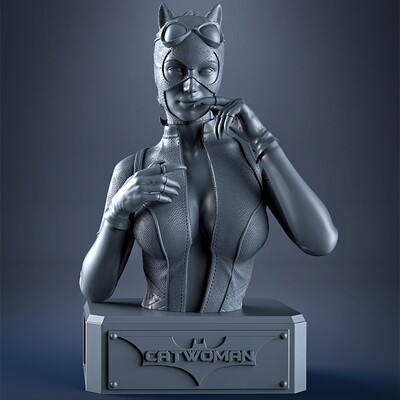 CATWOMAN ( bust )  - for 3D Printing