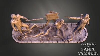 The Walking Dead ( Diorama ) - STL Files