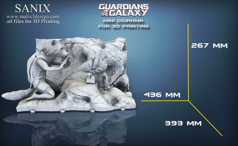 Guardians of the Galaxy ( diorama ) - STL Files