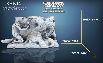 Guardians of the Galaxy ( diorama ) - STL Files