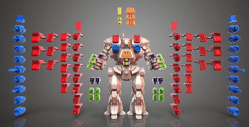 Mech Kodiak ( Guns ) - for 3D Printing