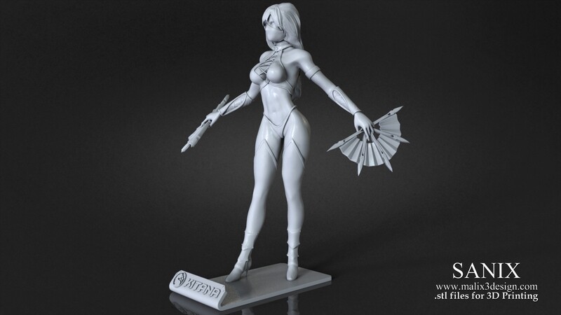 Kitana - MK / 3D Model for 3D Printing