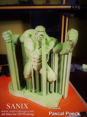 The Incredible Green Monster - 3D Printing Figurine | Static