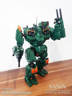 Mech Battle-Master - 3D Printable Model | Assembly