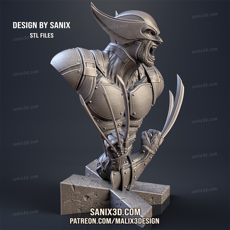 Adamant Man ( bust ) - STL Files