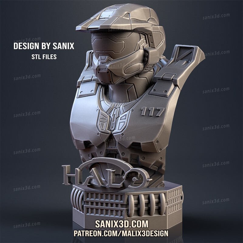 HALO ( bust ) - STL Files