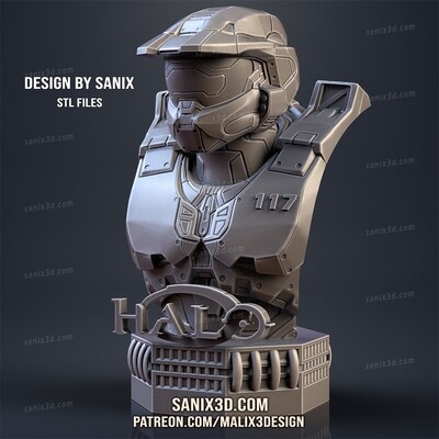 HALO ( bust ) - STL Files