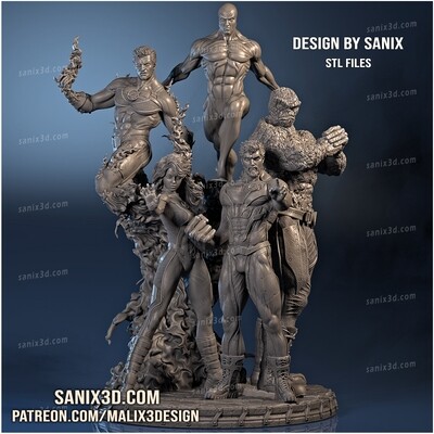 Fantastic Team ( diorama ) - STL Files