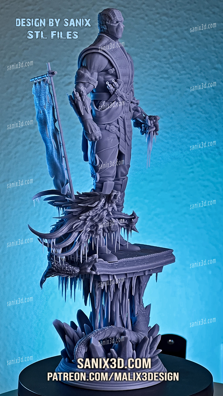 STL file Sub Zero Mortal Kombat 🕹・3D printable design to