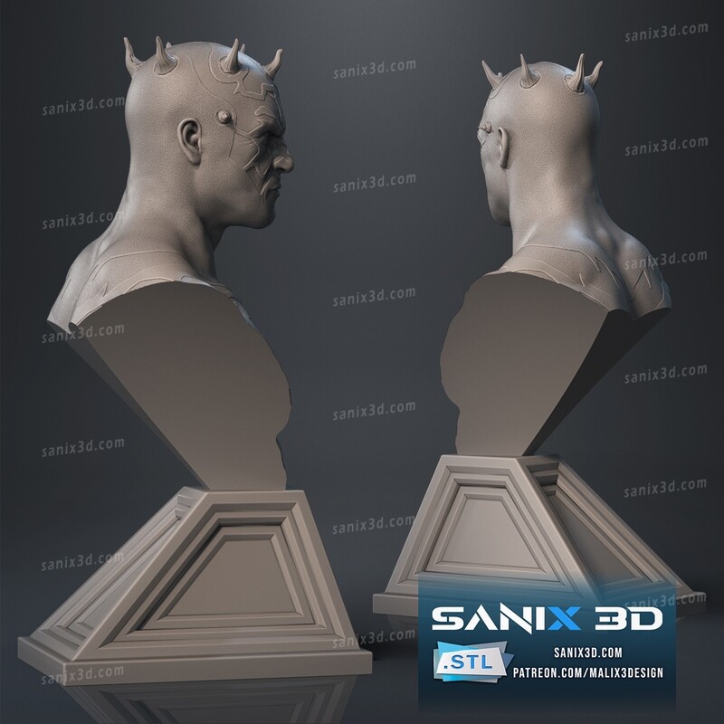 Darth Red ( bust ) - STL Files