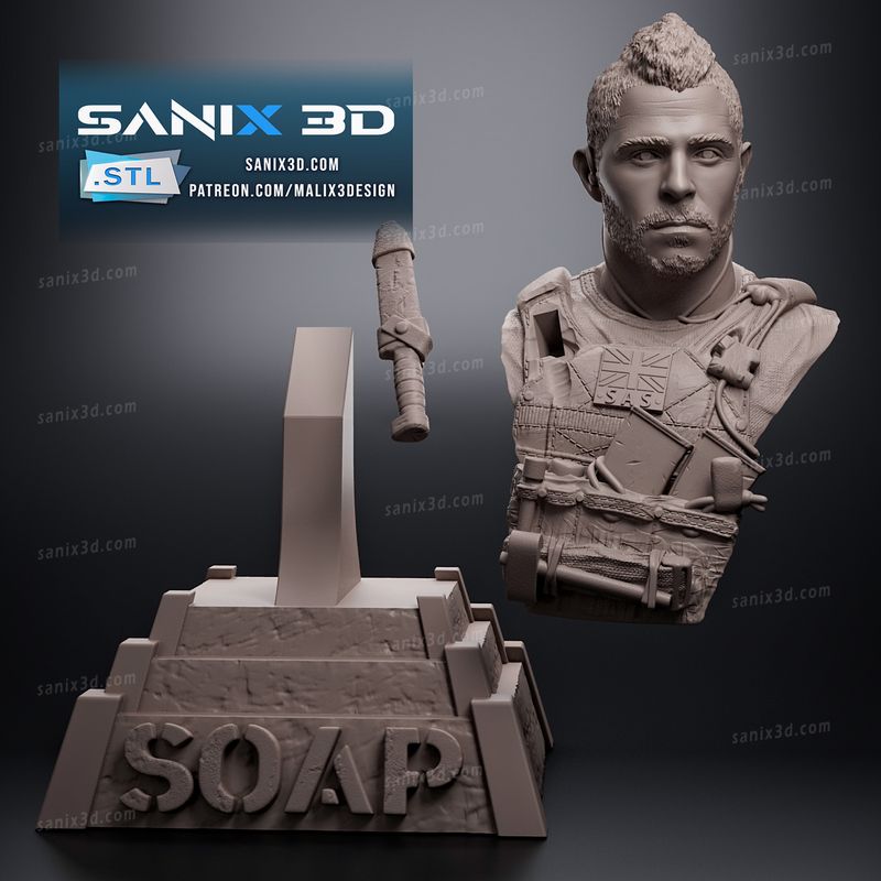 SOAP ( COD ) bust - STL Files