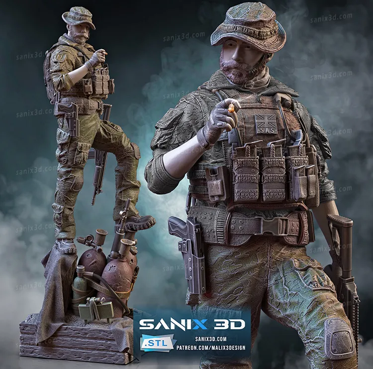 CAPTAIN PRICE ( COD ) - STL Files